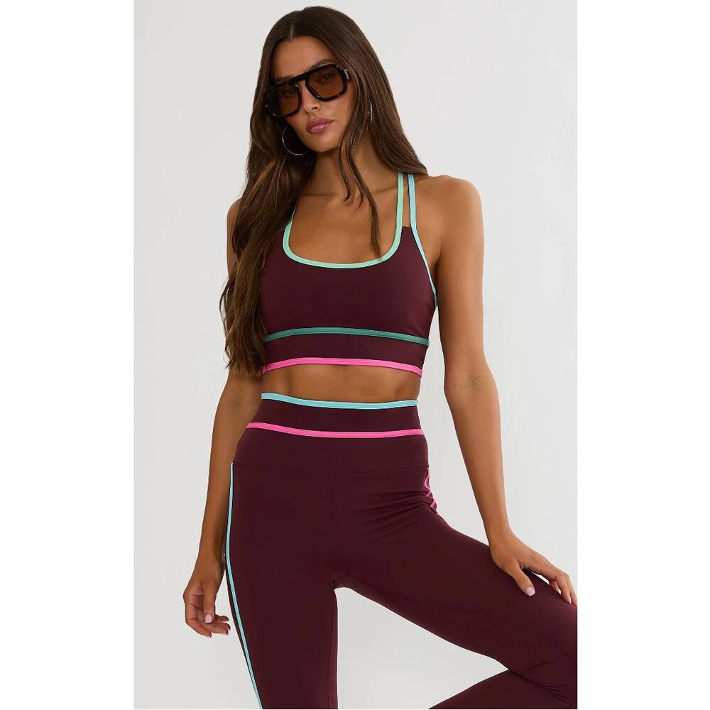 NWT Beach Riot Anari Bra Top in Raspberry. Size Small - Picture 3 of 8